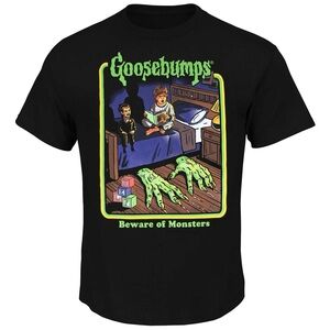 Goosebumps Beware of Monsters
Bedtime Retro Horror Scary Graphic Black T-Shirt